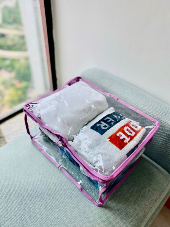 香港百寶袋王 Bagtory HK - 闊口式小-17L/3入組-馬卡龍紫