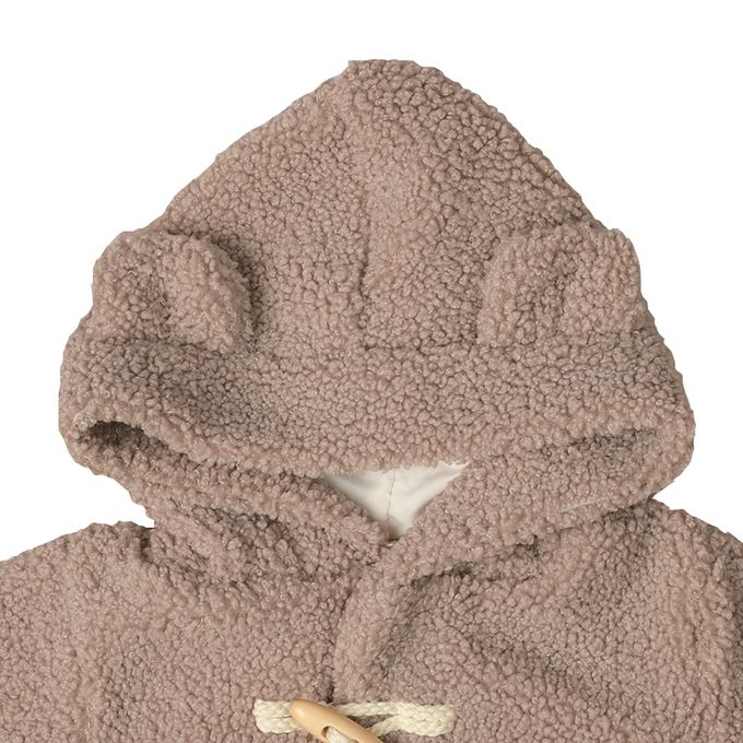 akachan honpo - 牛角外套-熊耳-咖啡色