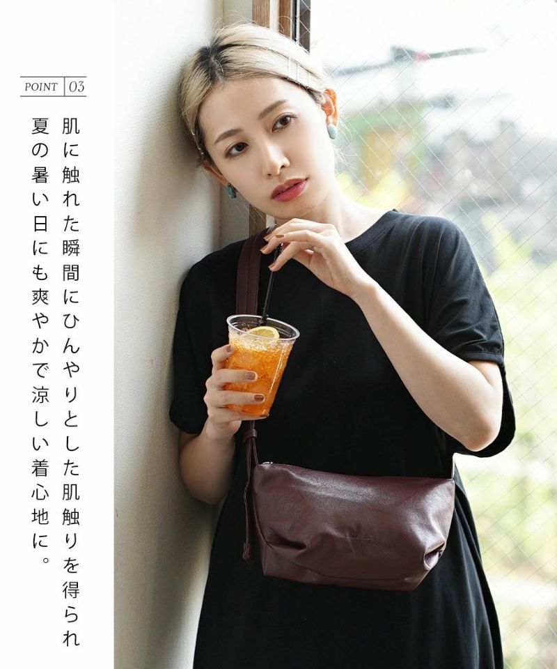 日本 zootie - 涼感機能 圓領泡泡五分袖洋裝-粉紫