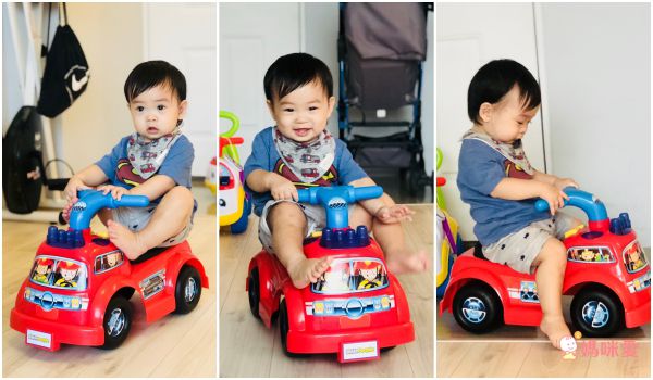 美國Fisher-Price 費雪 - 費雪牌little people 消防車騎乘玩具