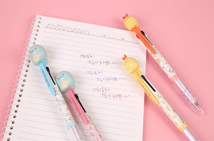 韓國代購 - 角落生物三色原子筆-隨機款式