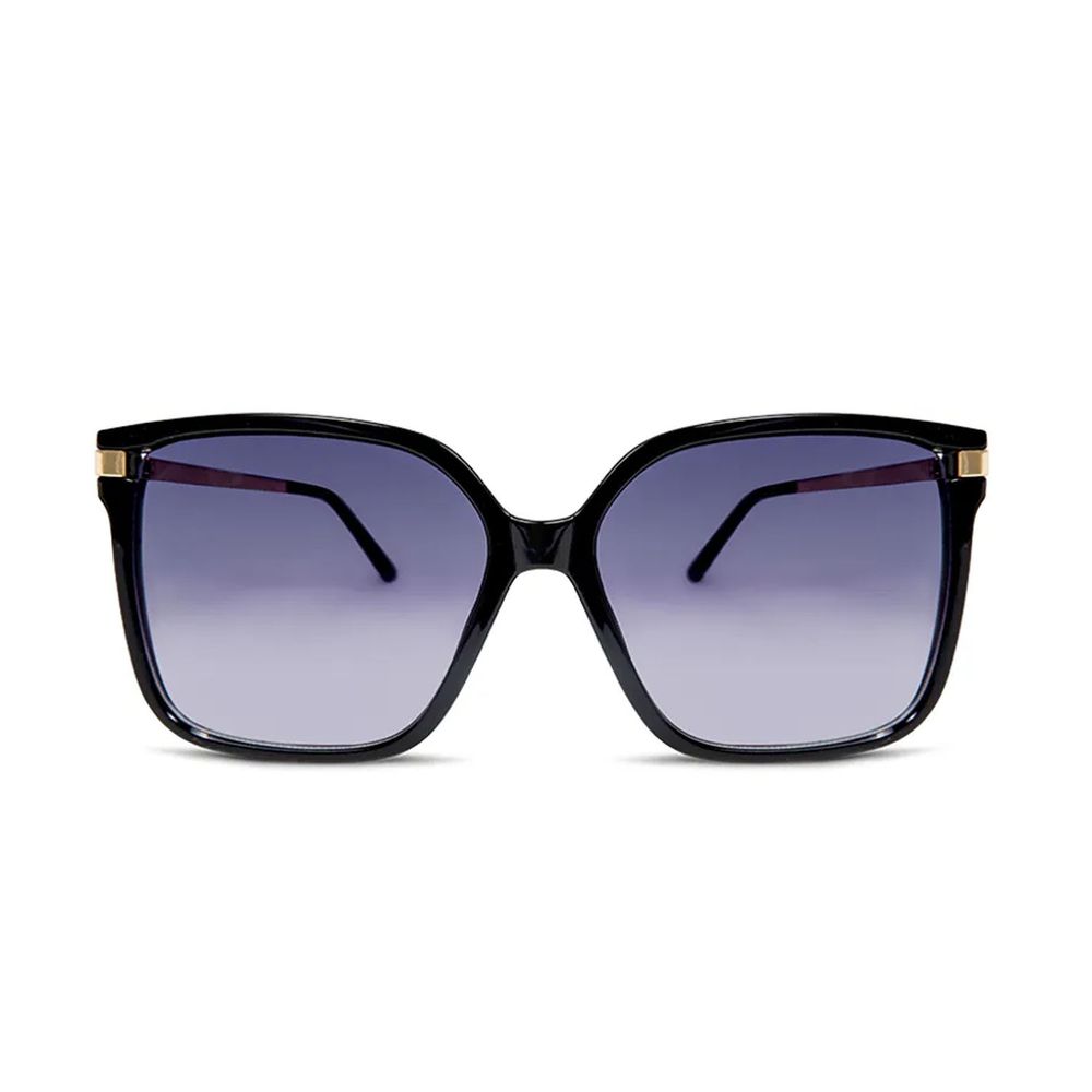 ALEGANT - 韓系復古大方框顯小臉漸層黑色墨鏡│UV400太陽眼鏡