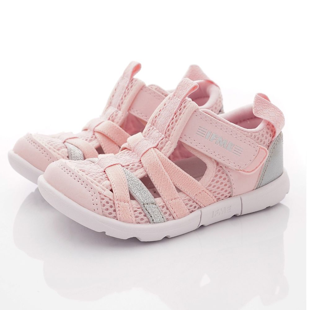 日本IFME - 機能童鞋/涼鞋-護趾水涼機能童鞋(小童段)-淺粉