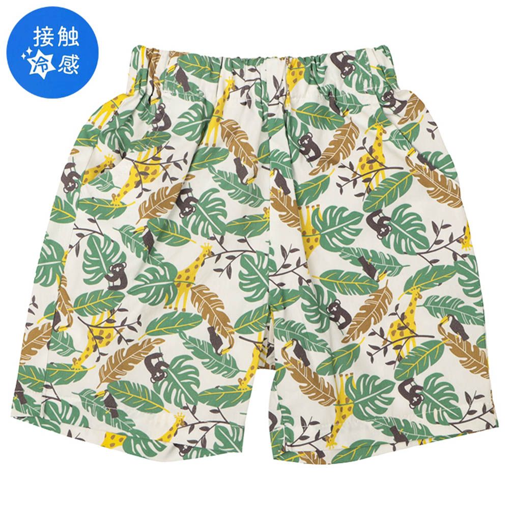 涼感短褲-軍綠色