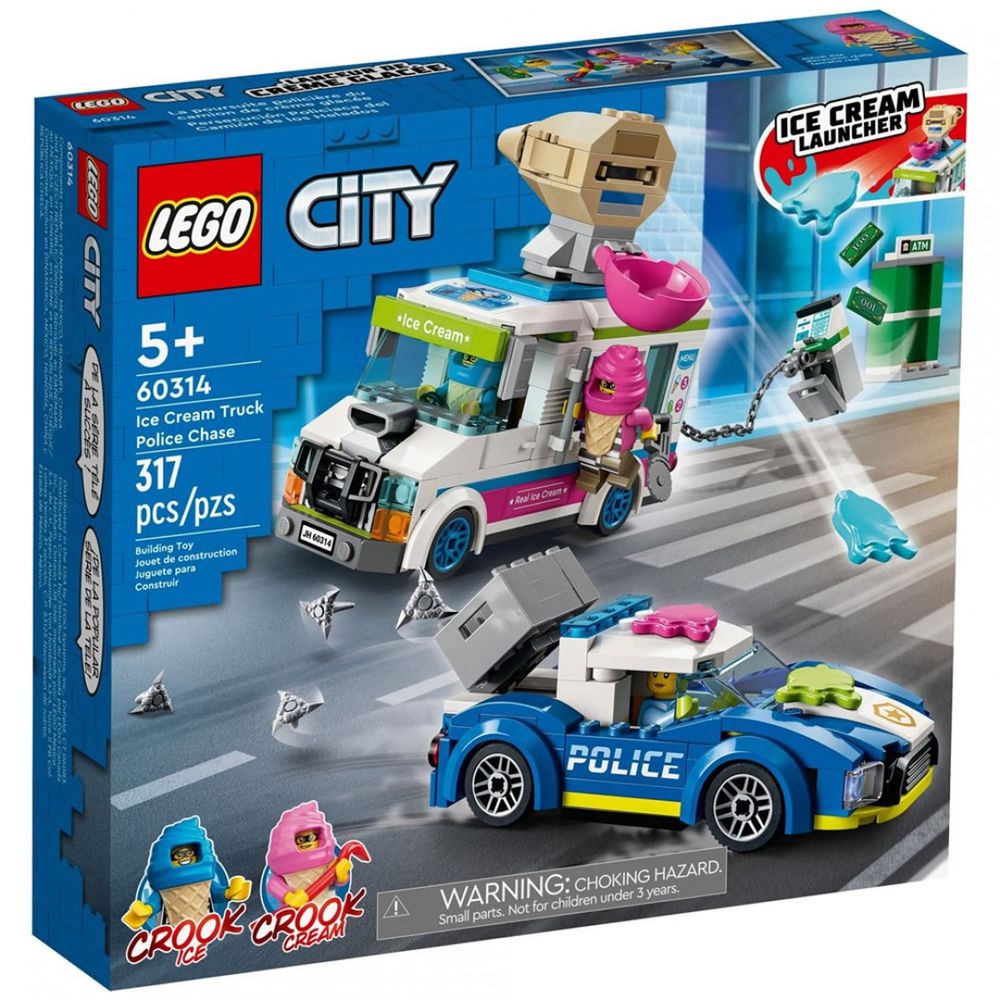 樂高積木 LEGO《 LT60314 》City 城市系列 - 冰淇淋卡車警匪追逐戰-317pcs