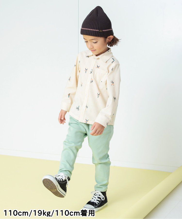 日本 BREEZE - [推薦]氣質系正式領長袖襯衫-素面-米白