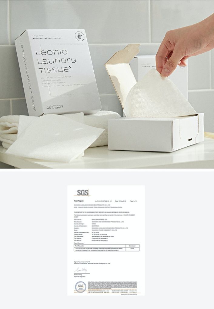 韓國 Leonio - (囤貨組)溫和洗淨衣物防護組-洗衣紙x3盒(180片)+防染色紙x3盒(120片)