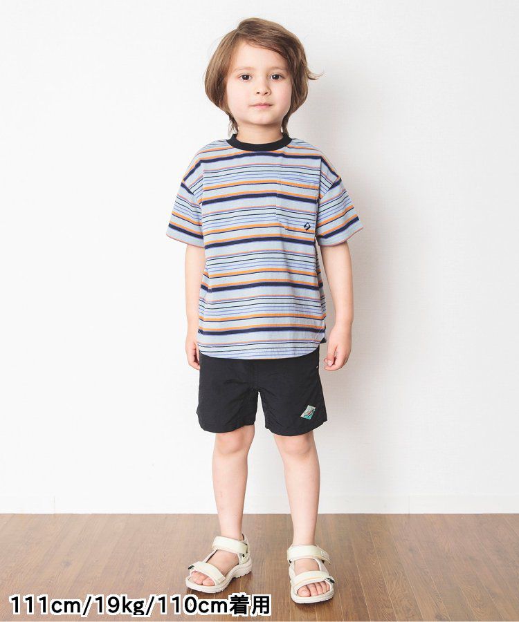 日本 BREEZE - 水陸二用百搭logo裝飾短褲-寶石綠