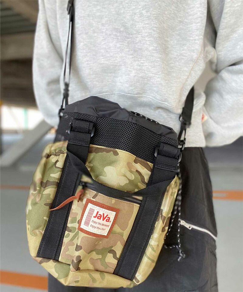 日本 Classical Elf - 2WAY美式休閒抽繩水桶包-豹紋