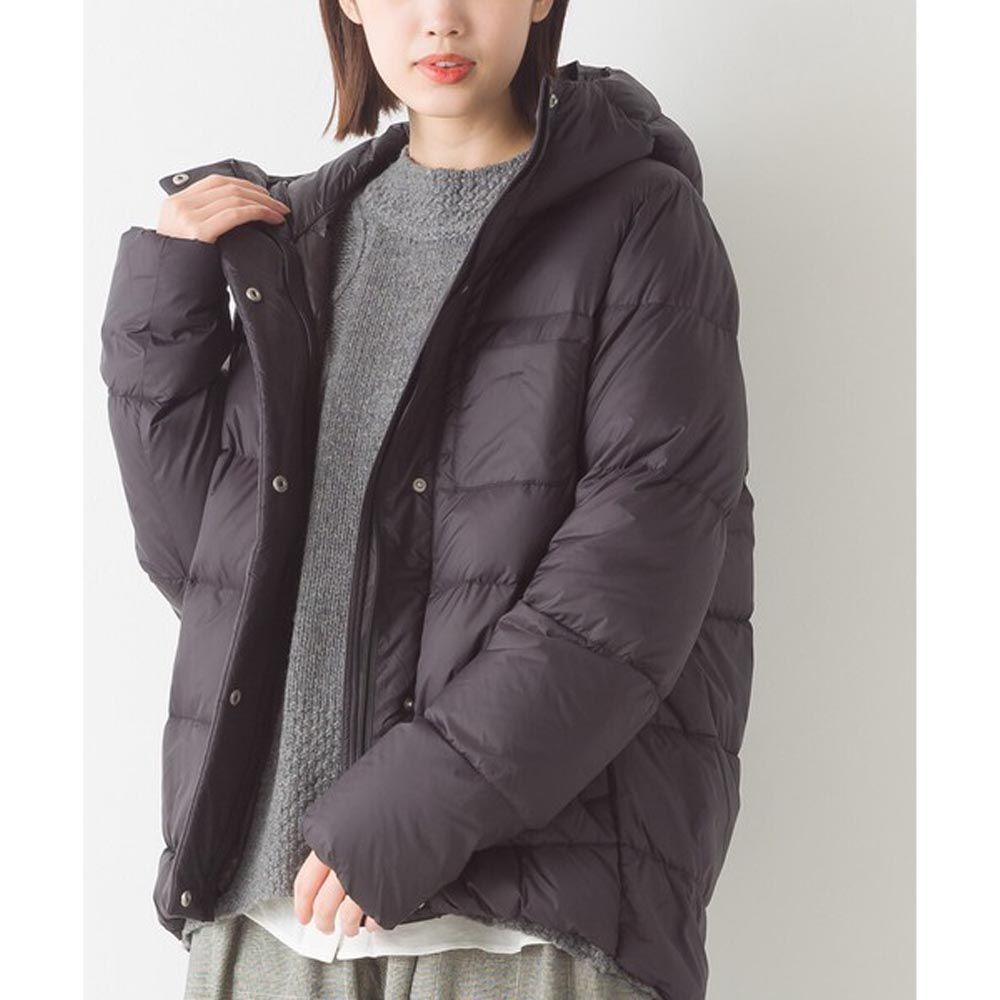 日本 OMNES - [好評新色]90%羽絨 保暖質感羽絨外套-時尚黑