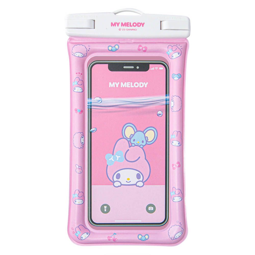 IPX8卡通圖案手機防水袋-卡通人物美樂蒂-粉 (22X10.5cm)