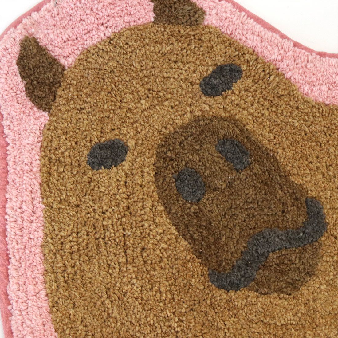 日本 TOMO - 動物系 短絨吸水腳踏墊/地墊-小浣熊 (約60×52cm)