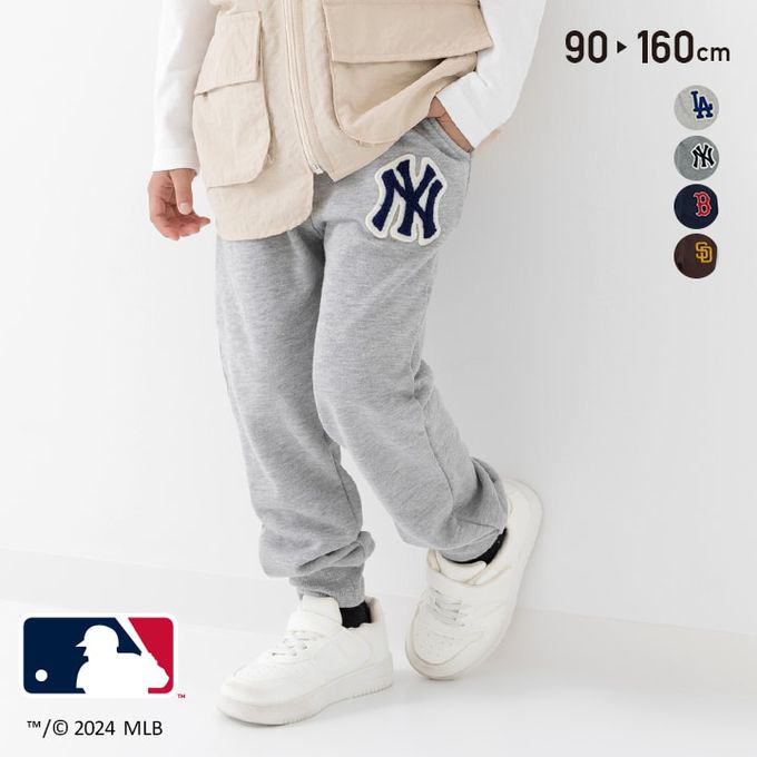 日本 Chil2 - MLB聯名 裏毛休閒運動長褲-波士頓紅襪-海軍藍