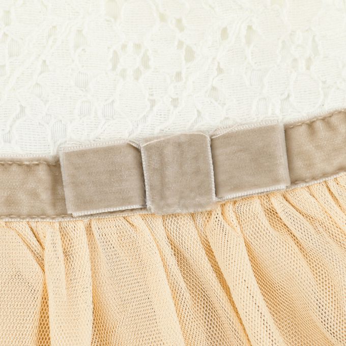 akachan honpo - 洋裝 薄紗&蕾絲-粉紅色