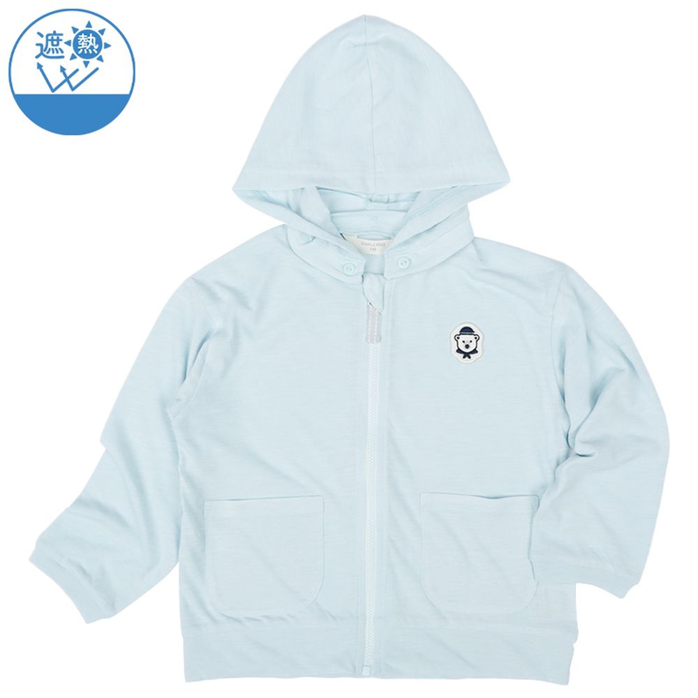 隔熱連帽外套-淺藍色