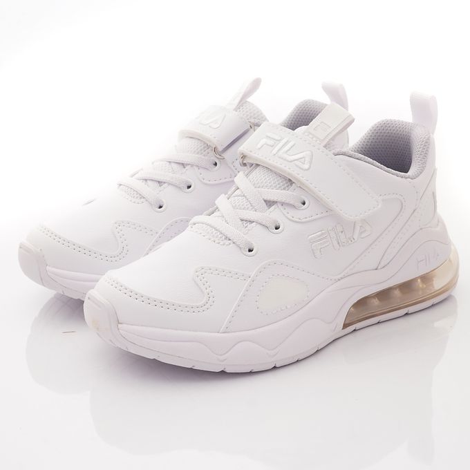 FILA - FILA氣墊純白運動鞋-3-J811X-111白(中大童段)-運動鞋-白