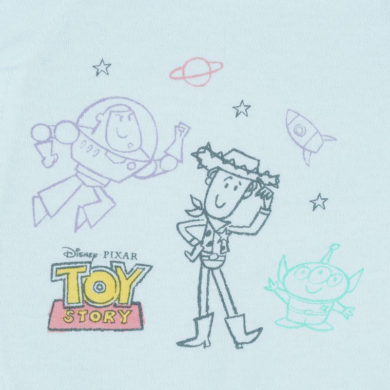 akachan honpo - 長袖連身衣-玩具總動員-淺藍色 (50~60cm)