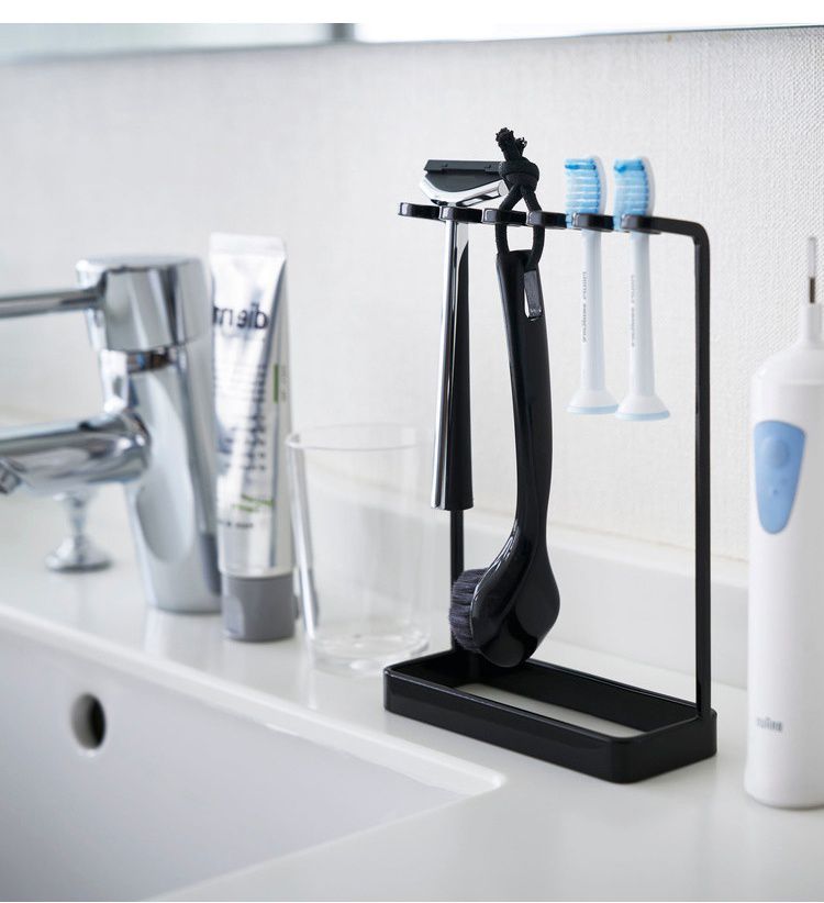 浴室牙刷置物架-黑色