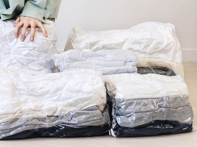 韓國昌信生活 - FRANCO真空壓縮袋系列-衣物真空壓縮袋-L(2入)