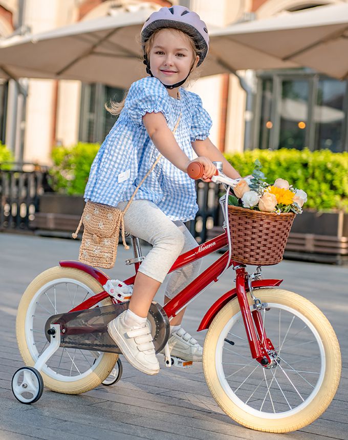 Royalbaby - 馬卡龍復古風 兒童自行腳踏車-復古經典色-紅色-14吋