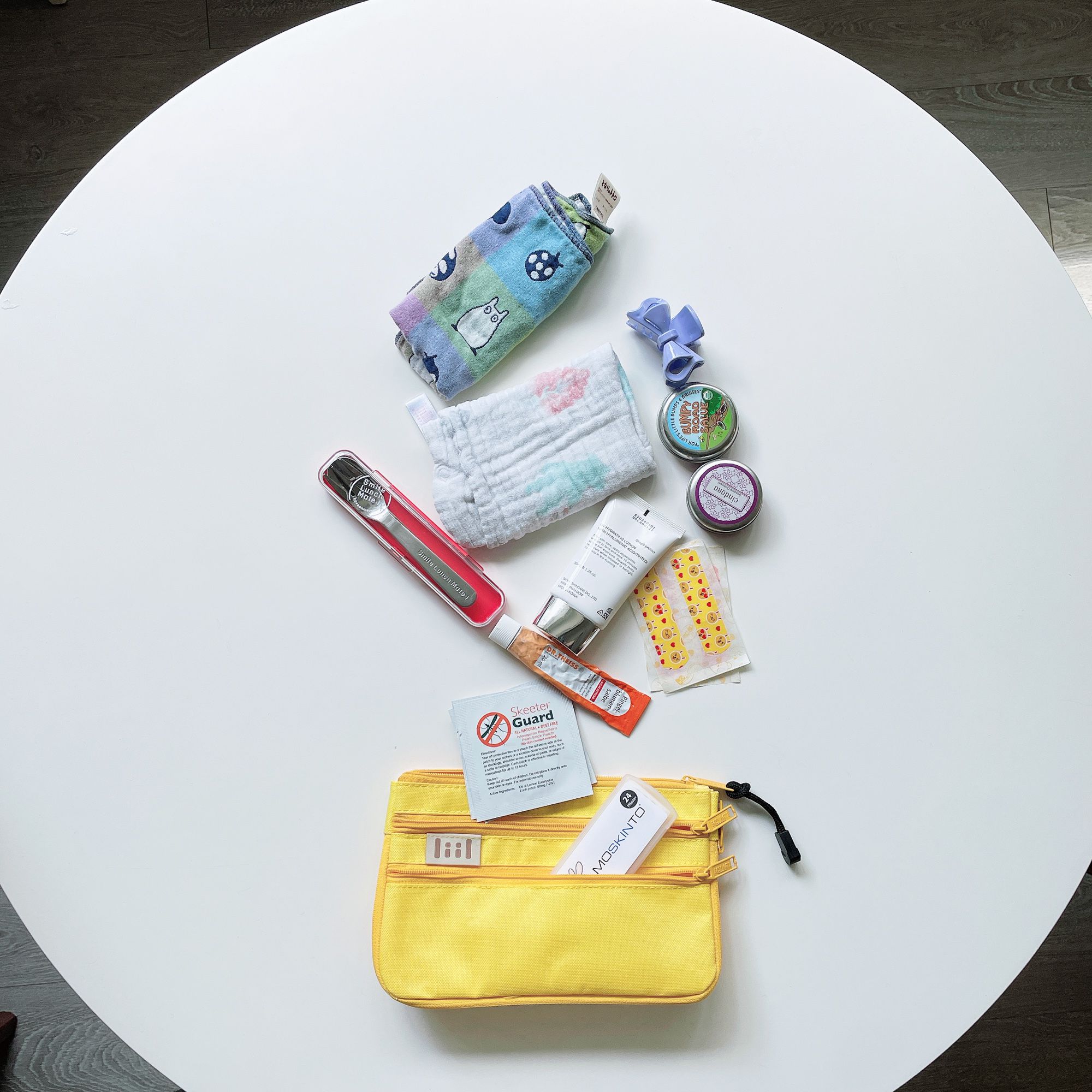 理理 liil - 紋理三拉鏈收納文件袋-風鈴藍 (M-250x190x45mm)