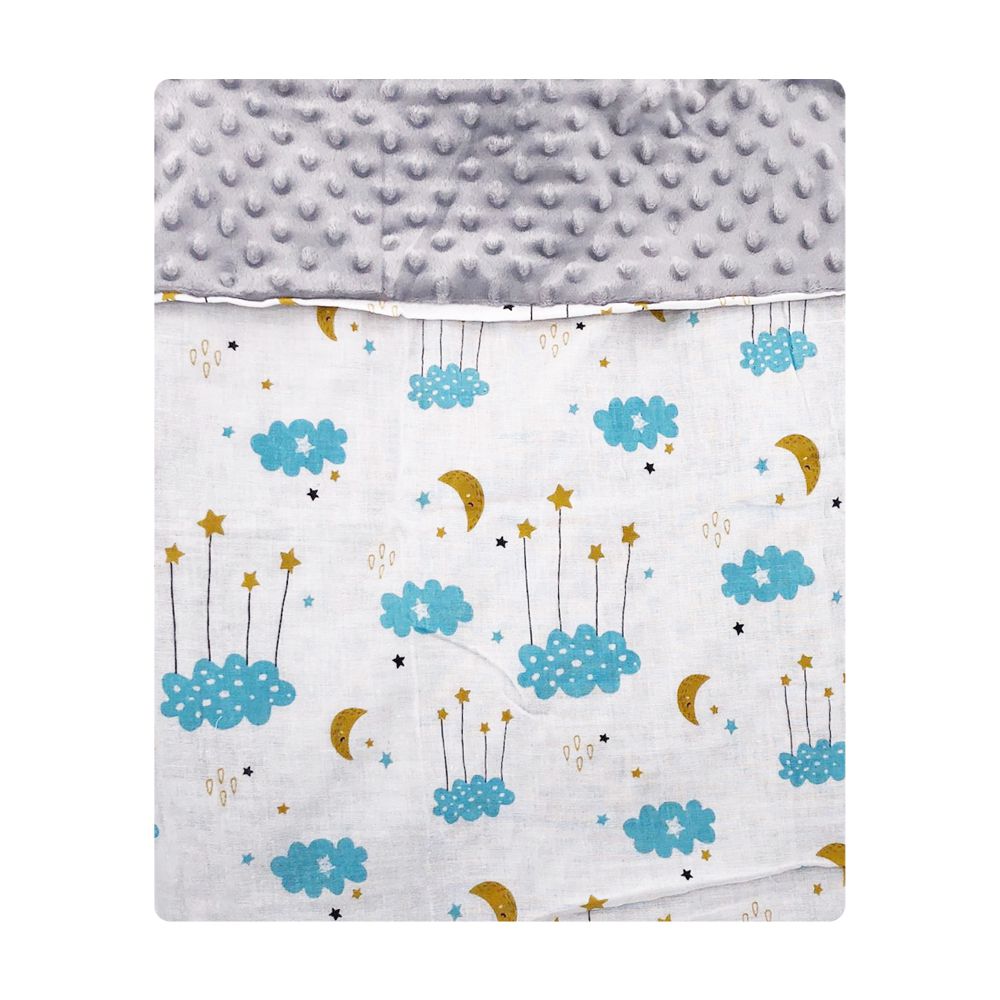 Muslin Tree - 嬰兒泡泡蓋毯 紗布毯 全棉抱被-月亮雲朵-70*120cm