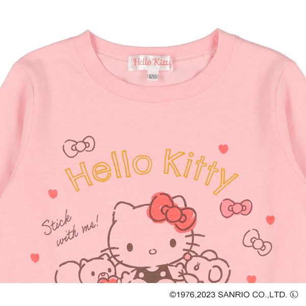 日本西松屋 - 三麗鷗 圓領印花長袖上衣-庫洛米-粉紫