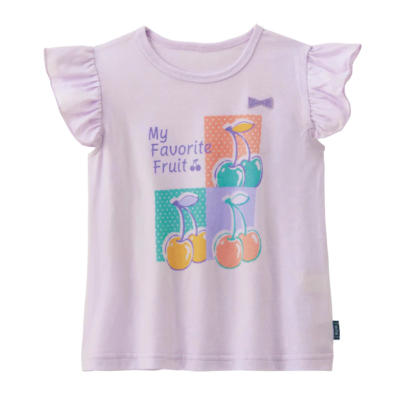 日本千趣會 - GITA 天竺棉印花荷葉無袖T-小雛菊-白