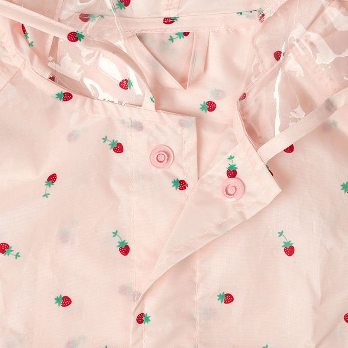 akachan honpo - 雨衣-水果-粉紅色