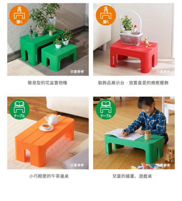 日本squ+ - SUN&WASSER日製多功能墊腳椅凳(耐重100kg)-海軍藍 (高20cm)