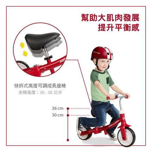 小蜂鳥三合一滑步三輪車