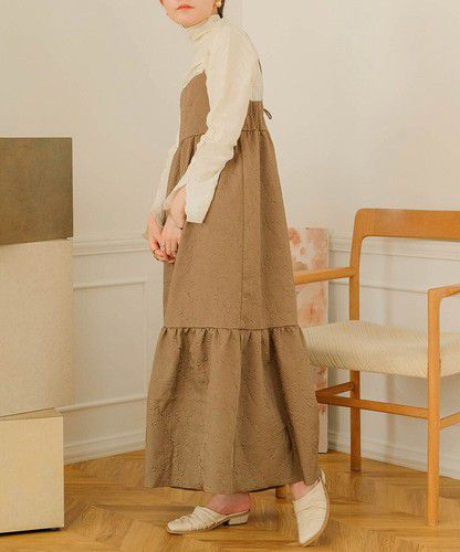 日本 Bou Jeloud - 個性凹凸紋長袖上衣-橘粉