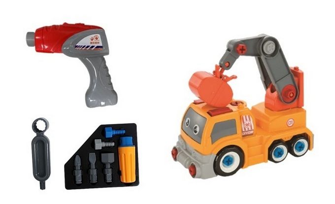 樂彩森林 - DIY組裝工程車-起重車