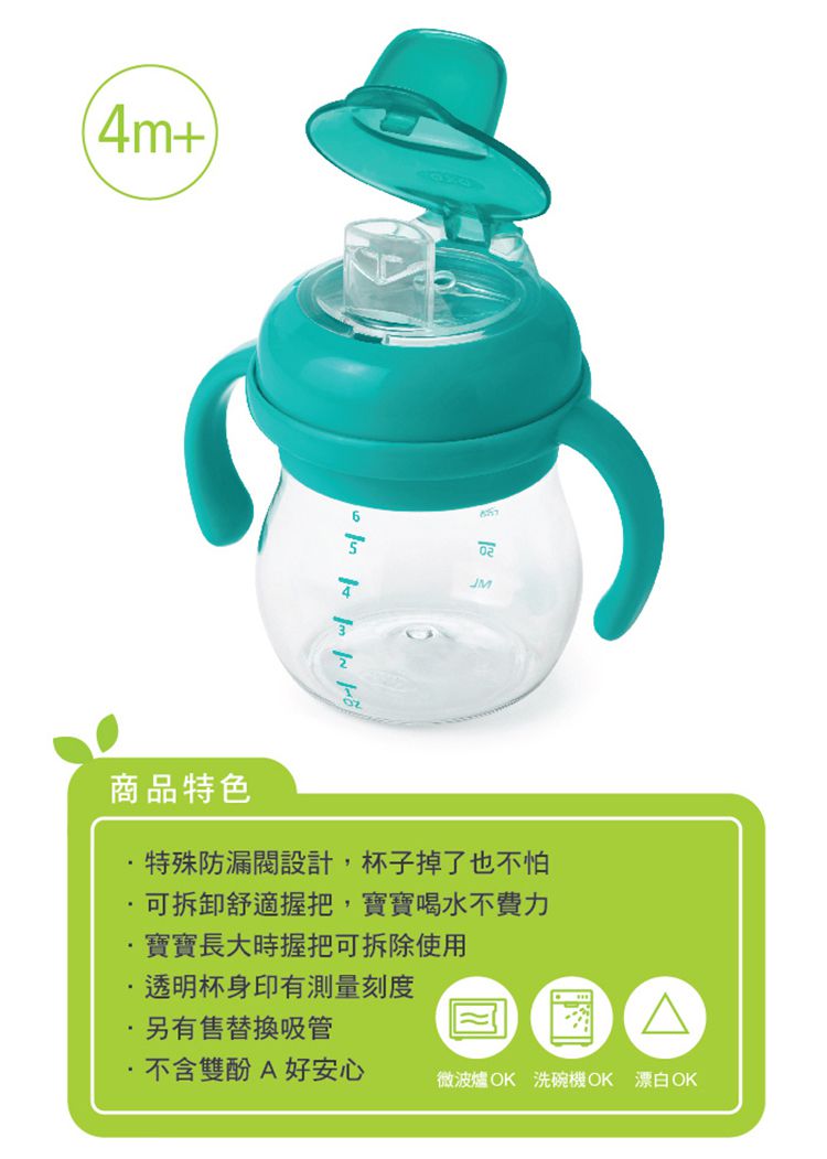 美國 OXO - 【福利品】寶寶握鴨嘴杯-海軍藍