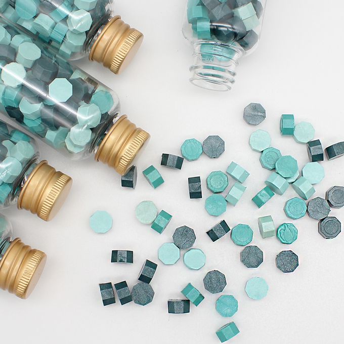 HAPPYMT - 火漆蠟粒大罐裝-想帶你去旅遊-藍綠色系