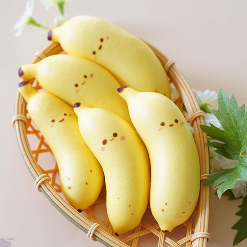 美姬饅頭 - 剝皮香蕉牛奶造型饅頭-6入-30g/顆