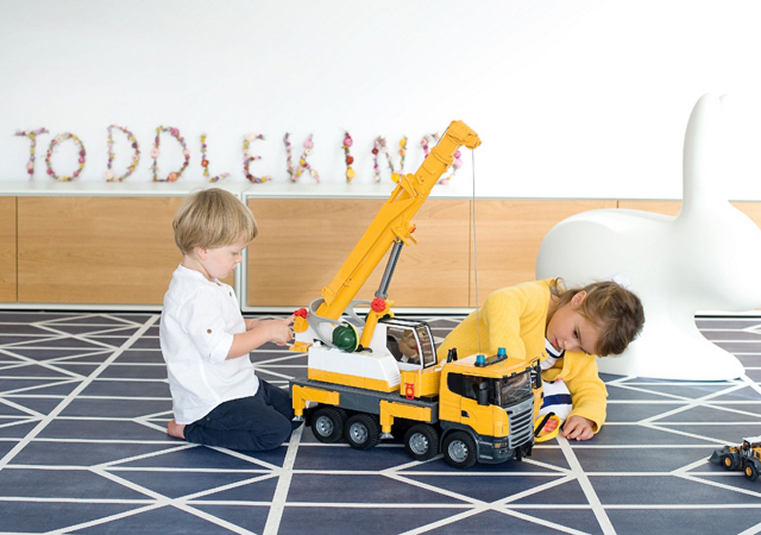 德國 toddlekind - 北歐風系列遊戲地墊-夜空藍-一組6片