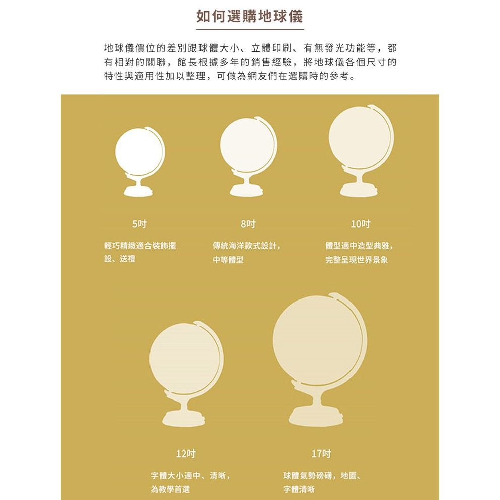 Skyglobe - 10吋衛星金屬手臂地球儀(中英文版)[AR互動款]