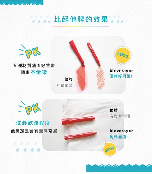 kidzcrayon 12色多功能水蠟筆