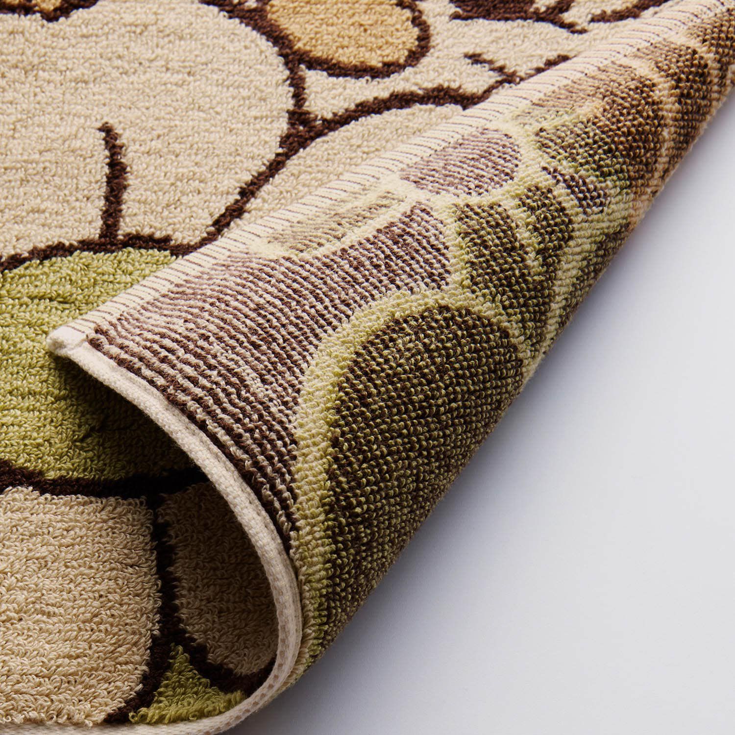 日本千趣會 - 迪士尼 純棉吸水快乾腳踏墊2件組-維尼小豬-藍黃 (45x60cm)