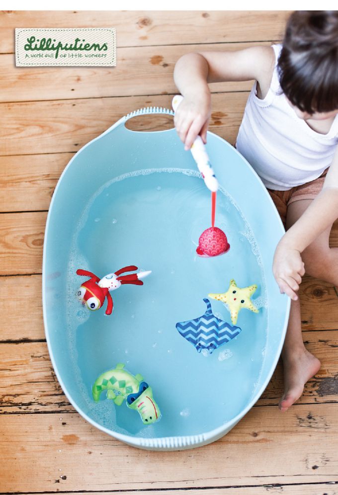 比利時 Lilliputiens - 洗澡趣-釣魚樂