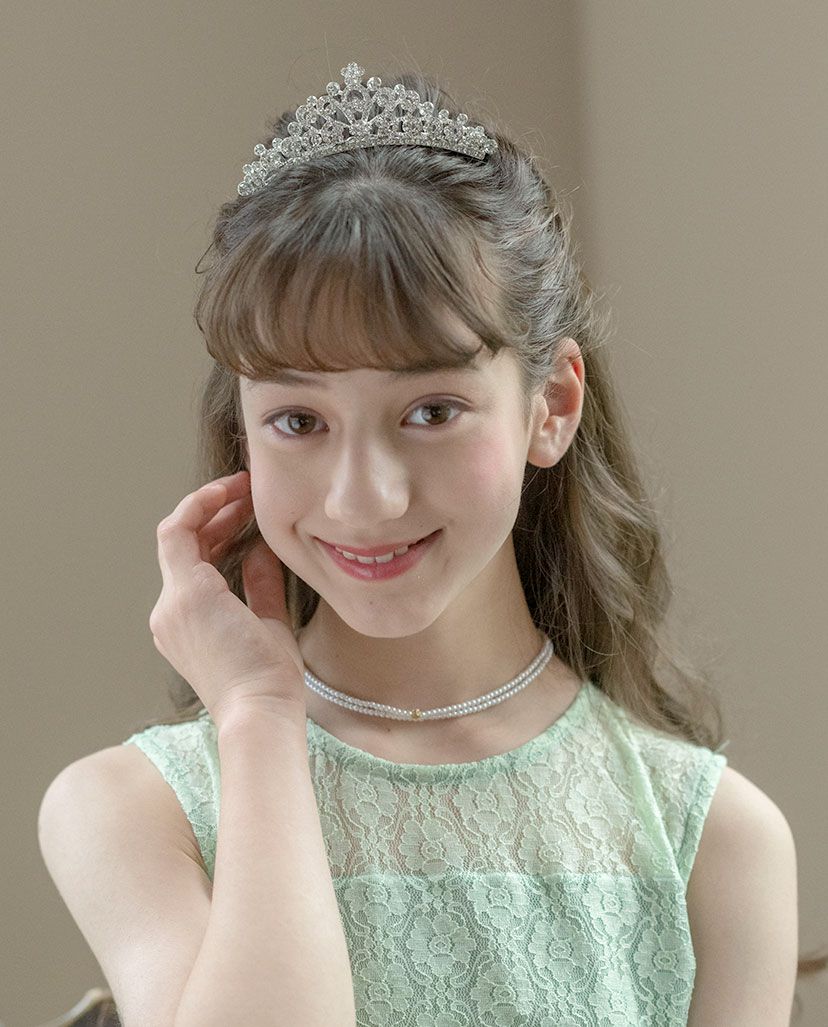 日本 Catherine Cottage - 閃閃發亮華麗皇冠髮飾-A款