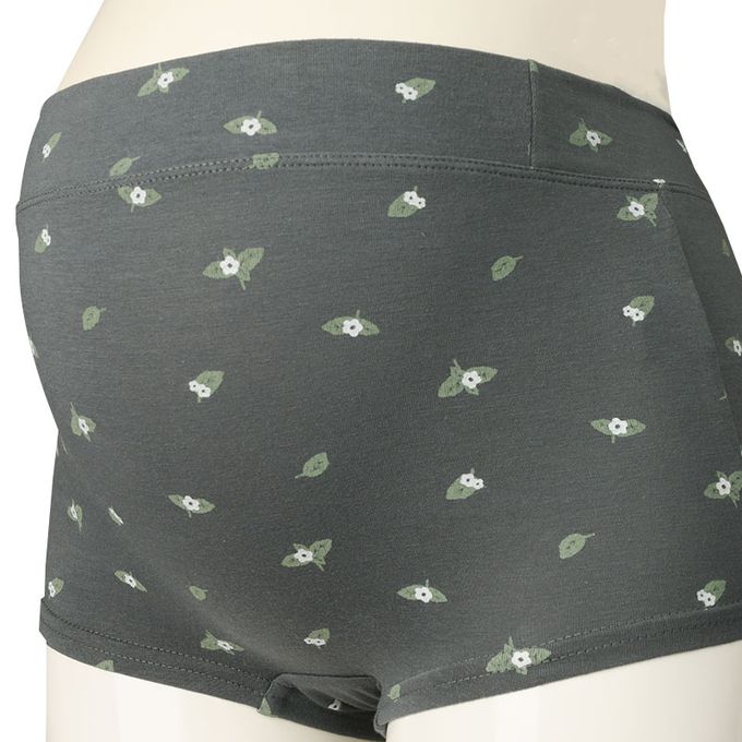 akachan honpo - 內褲 產後也可穿-小花-深灰色