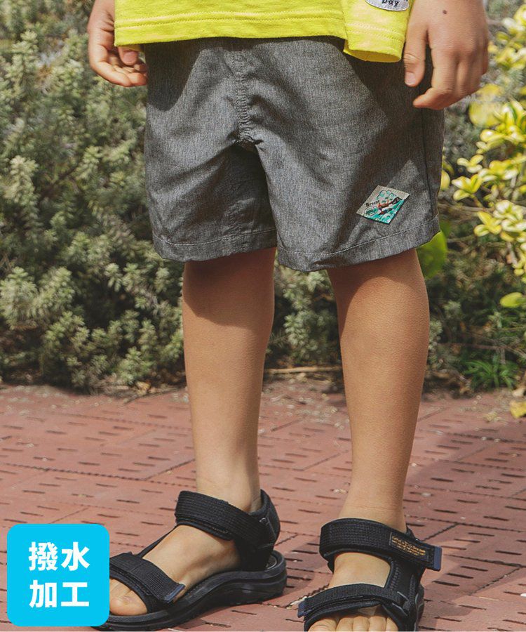 日本 BREEZE - 水陸二用百搭logo裝飾短褲-寶石綠