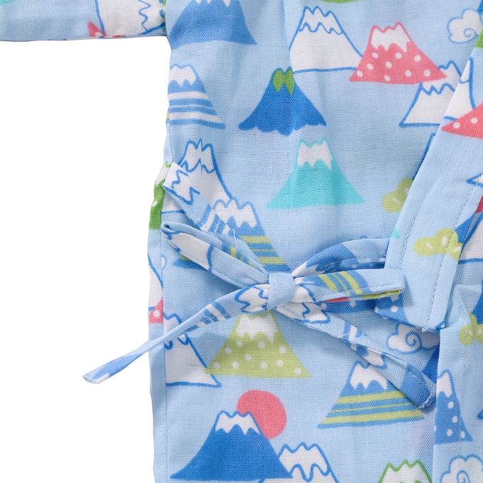 akachan honpo - 兩件式甚平-富士山-淺藍色