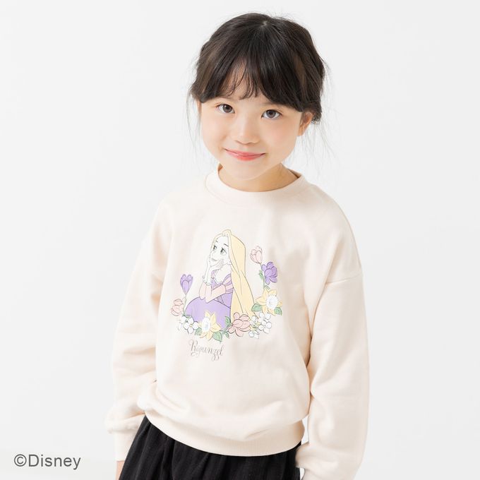 日本 Chil2 - 迪士尼限定 裏毛長袖上衣-樂佩公主-奶油米