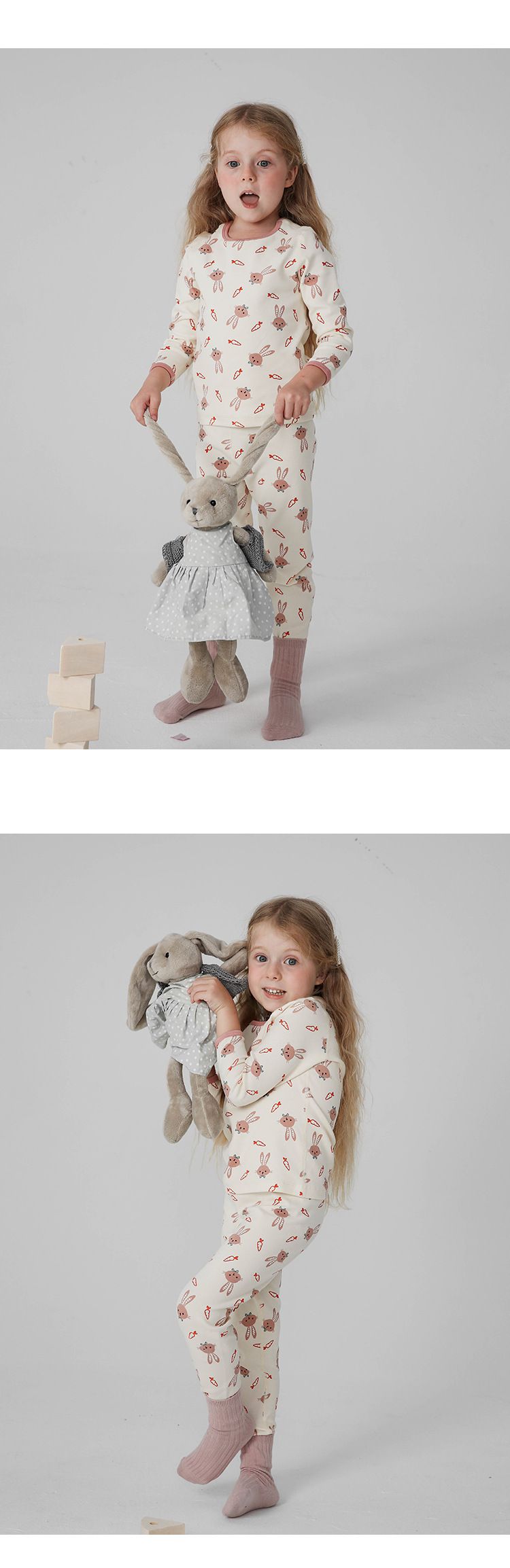 (無螢光劑)厚磅圓領長袖家居服套裝-滿滿葉片-深紫色