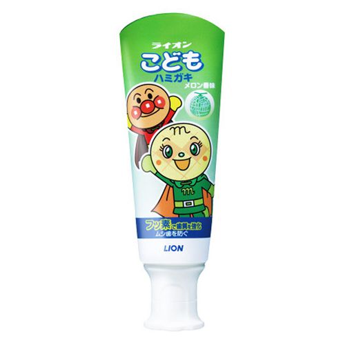日本獅王 麵包超人牙膏-哈密瓜-6入