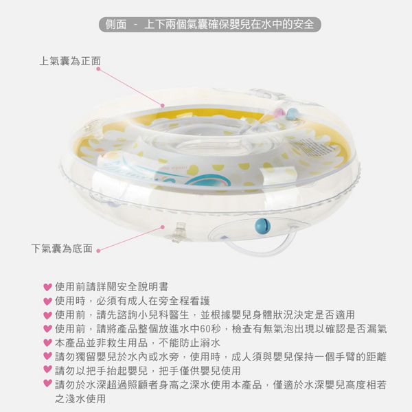 Swimava - G1+S1 脖圈/泳褲組+贈掛勾(款式隨機)-軟糖熊-脖圈:1-18個月，13kg以內/泳褲:8-14kg