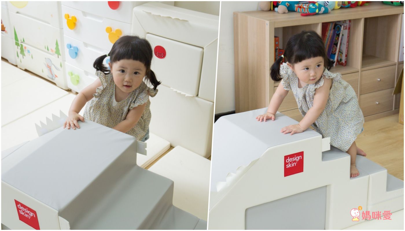 Design Skin - 溜滑梯變形沙發桌椅/兒童沙發-紅色